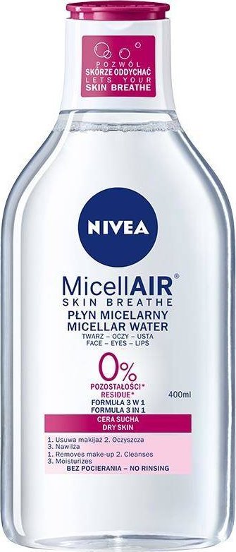 Nivea MicellAir Skin Breathe pielęgnujący płyn micelarny do cery suchej 400ml