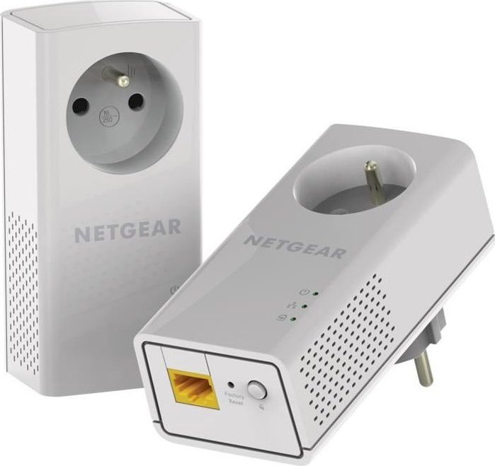 NETGEAR NETGEAR Zestaw 2 przewodowych sterowników PLC - 1000 Mb / s z filtrowana wtyczka - 1 port Ethernet