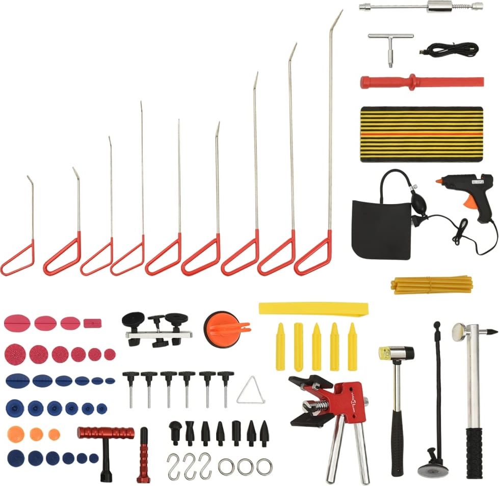 vidaXL 76-elementowy zestaw do usuwania wgnieceń w karoserii