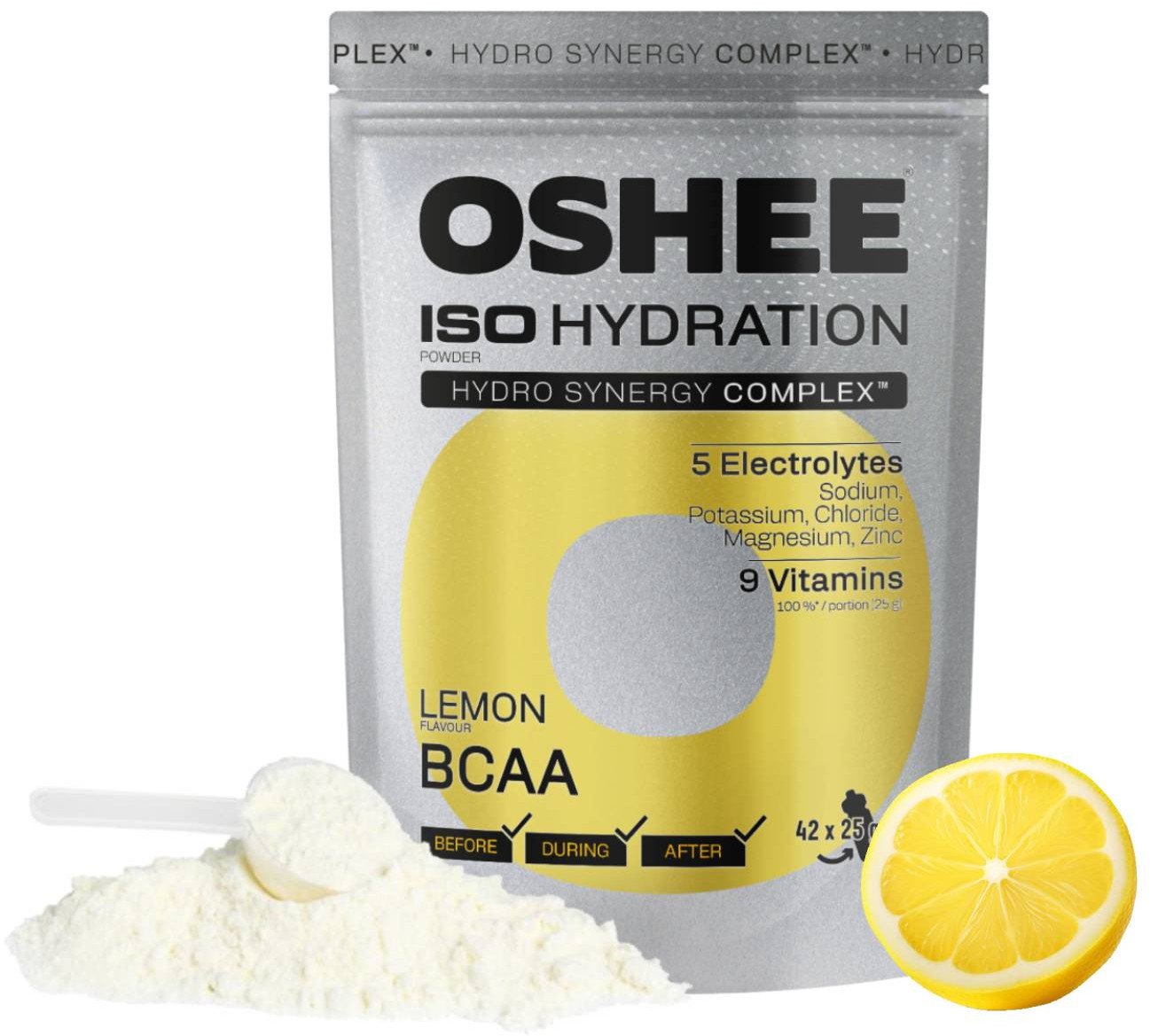 OSHEE ISO Hydration izotonik w proszku Lemon BCAA 1050 g