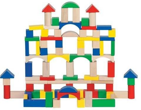 Goki Klocki 100 el. w wiaderku, zestaw (GOKI-58669)