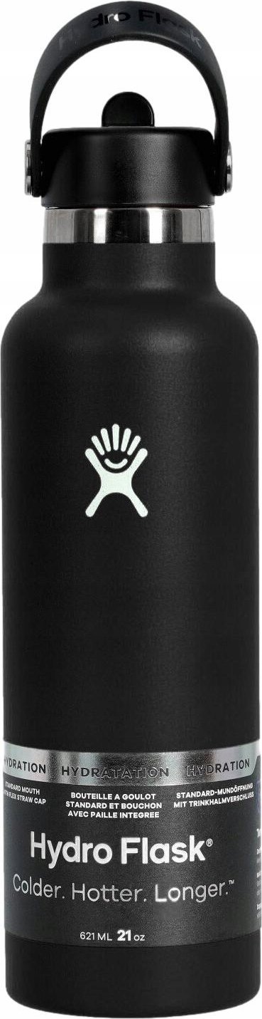 Hydro Flask Hydro Flask Standard Mouth Flex Straw Cap Black 21oz czarny