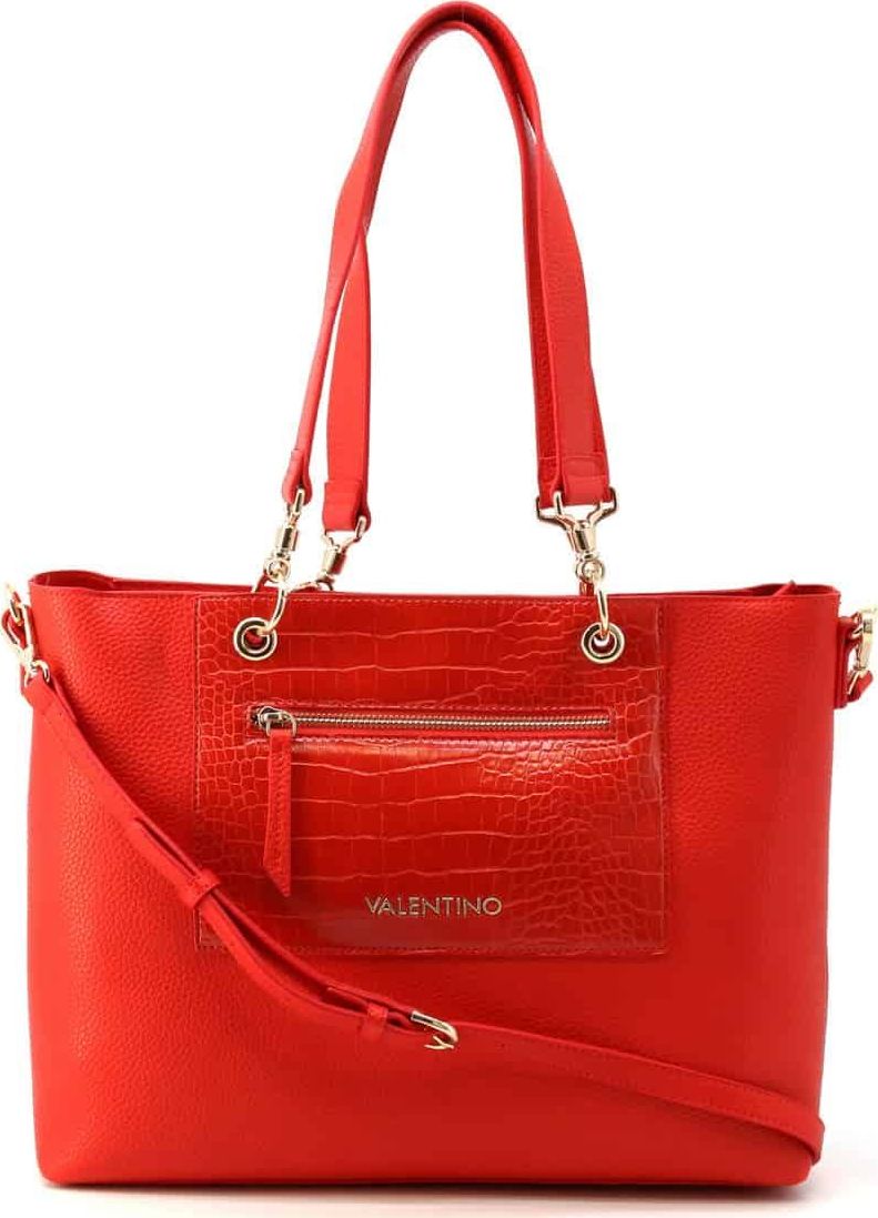Valentino by Mario Valentino Duża czerwona torebka Valentino Bags Nie dotyczy