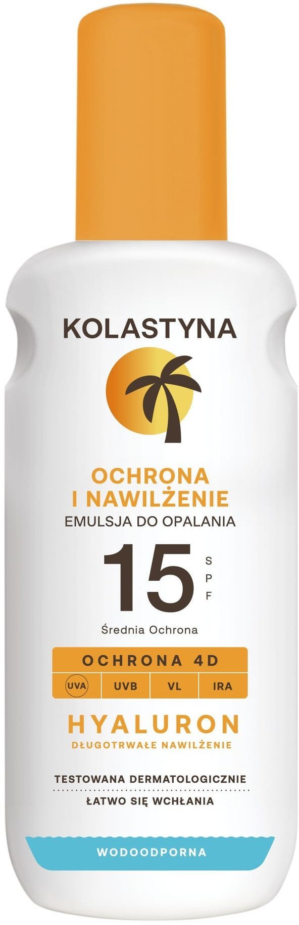 KOLASTYNA Ochrona i nawilżenie Emulsja do opalania w sprayu SPF15+ 200 ml