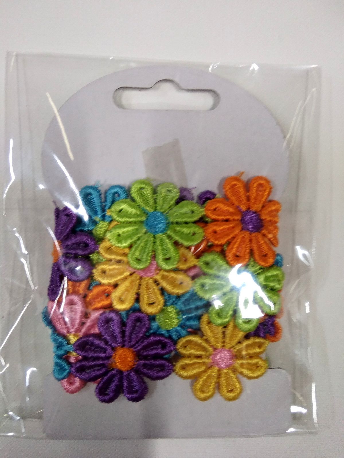 Polsirhurt Wstążka kwiatki 2.5cmx1m Mix kolorów (H030)