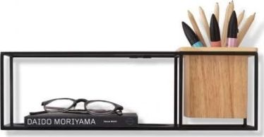 Umbra UMBRA półka CUBIST SMALL czarna - metal, drewno