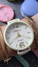 Zegarek GSM City Damski 22624 Platinum biały