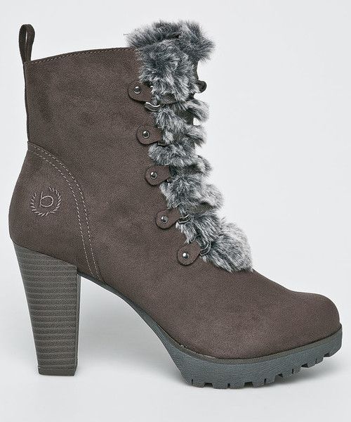 Bugatti Botki kolor ciemny szary/j.szary roz. 37 (411581316459-1112)