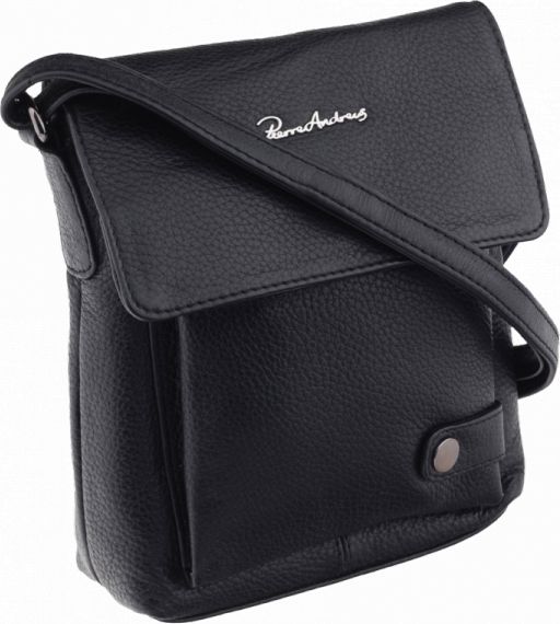 Pierre Andreus Prostokątna Listonoszka Męska Z Krótką Klapką, Pierre Andreus