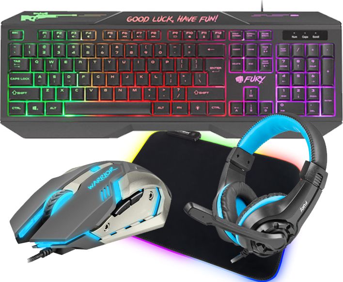 Fury Hellfire + Słuchawki + Podkładka (NFU-1549)