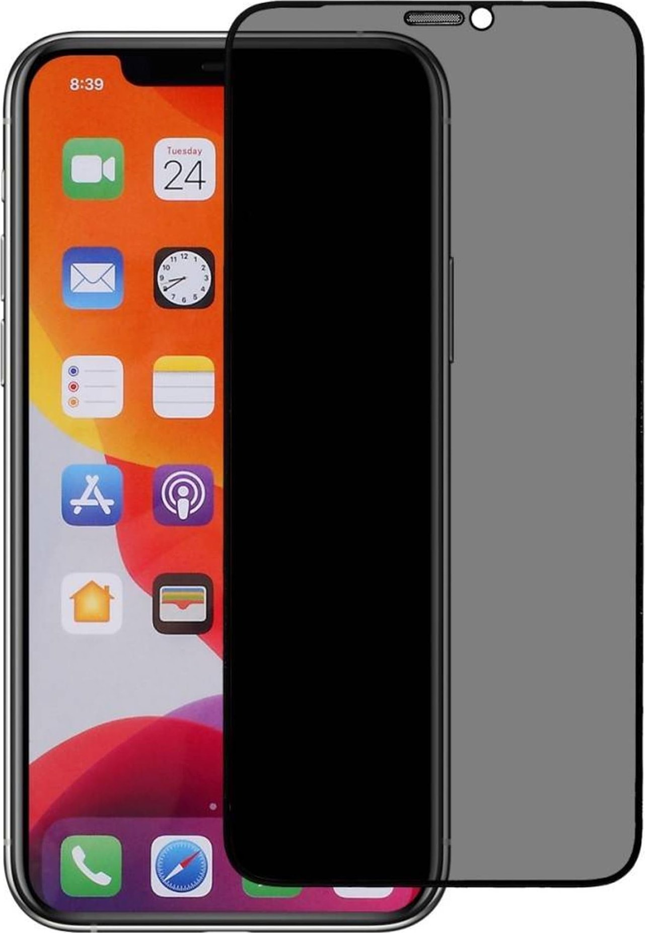 Szkło hartowane Privacy do iPhone XS Max 11 Pro