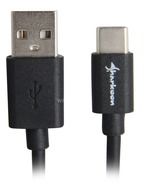 Kabel USB Sharkoon USB-A - 3 m Czarny (4044951021635)