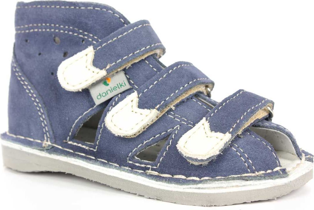Danielki Obuwie chłopięce Danielki S104 profilaktyczne jeans 19