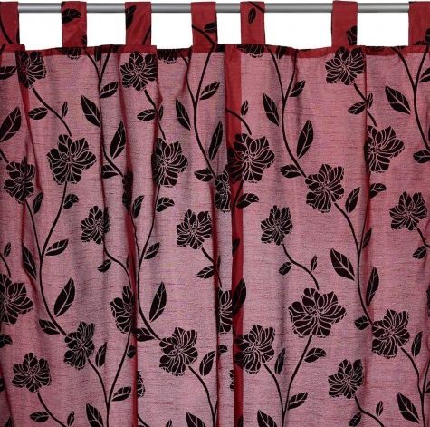 Domger Zasłona na szelkach Buffalo, kol.bordowy, 140x245cm