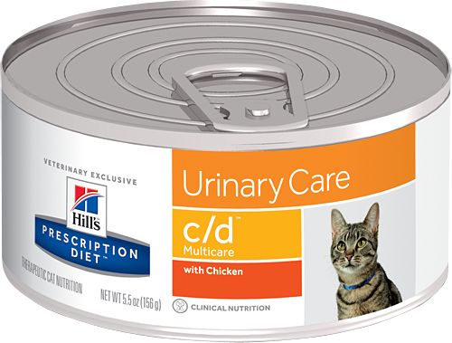 Hills HILL'S PD Prescription Diet Feline c/d Multicare Kurczak 12 x 156g - puszka