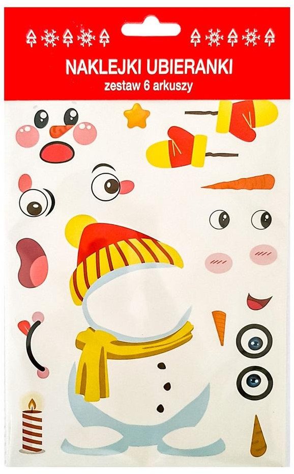 Naklejki ubieranki Bałwan