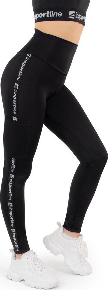 inSPORTline Legginsy damskie inSPORTline Highwaist - Długość , Kolor Czarny, Rozmiar L