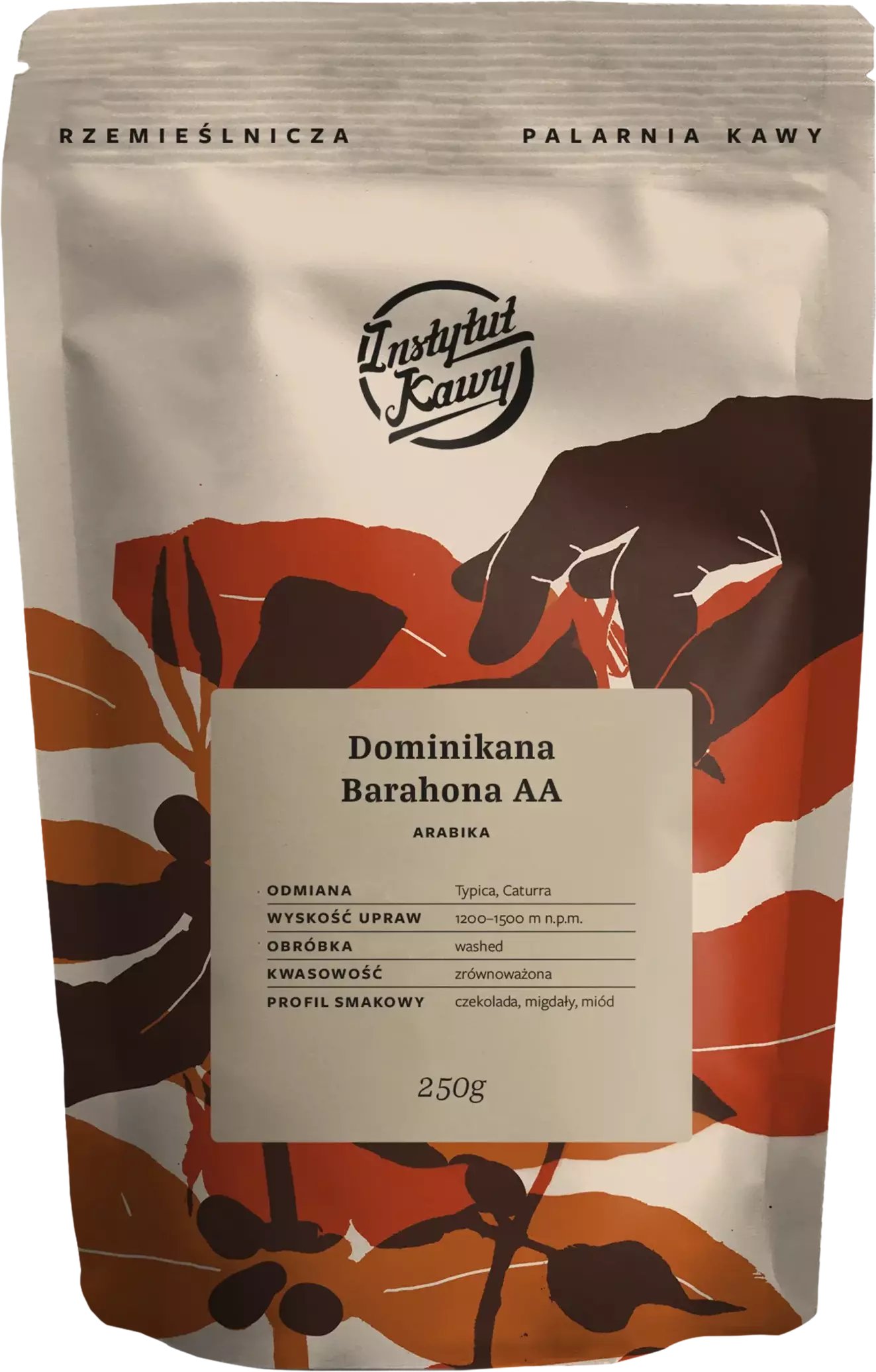 Kawa ziarnista Instytut Kawy Dominikana Barahona AA 250 g