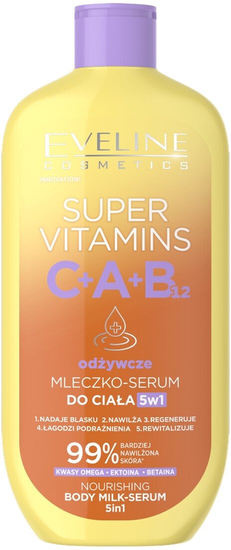 Eveline Super Vitamins odżywcze Mleczkoserum do ciała 5w1 350ml