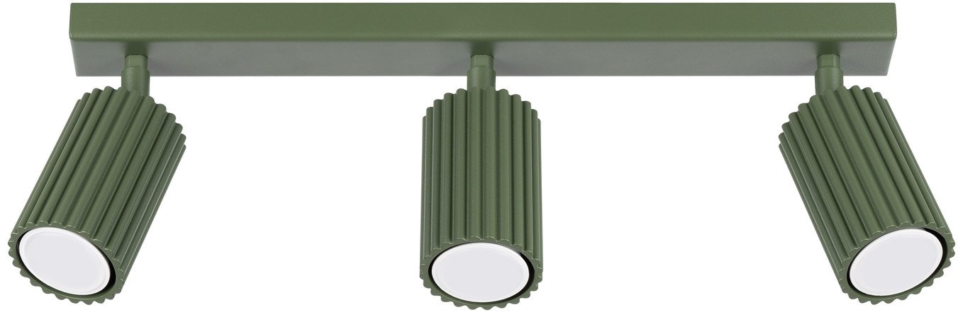 Plafon Karbon 3L Zielony Oliwkowy Gu10 Max 10W Ledw Sollux Lighting