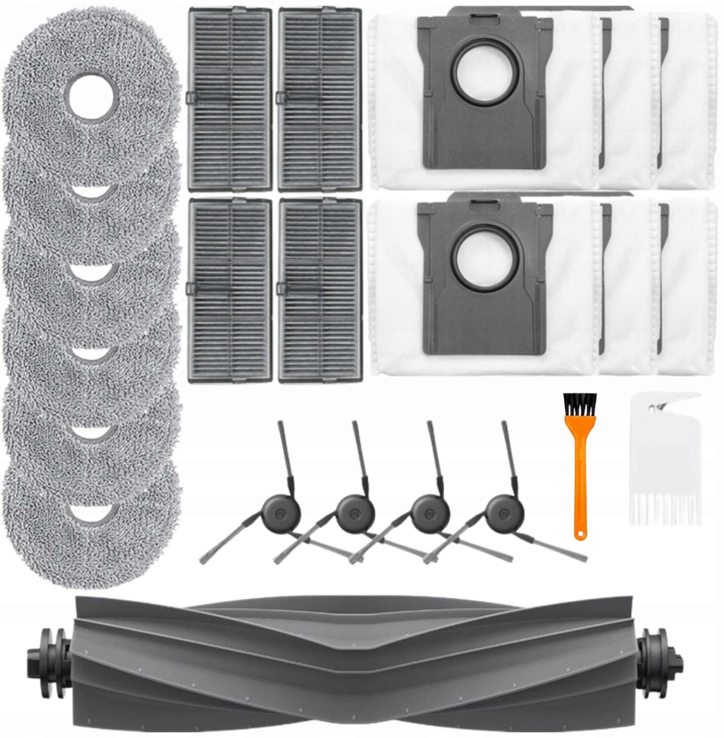 DUŻY zestaw do Dreame X40 L40 MOVA P10 PRO ULTRA worki mopy filtry szczotki