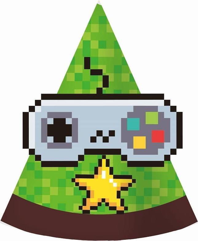 GoDan Czapeczki papierowe Game On 6szt