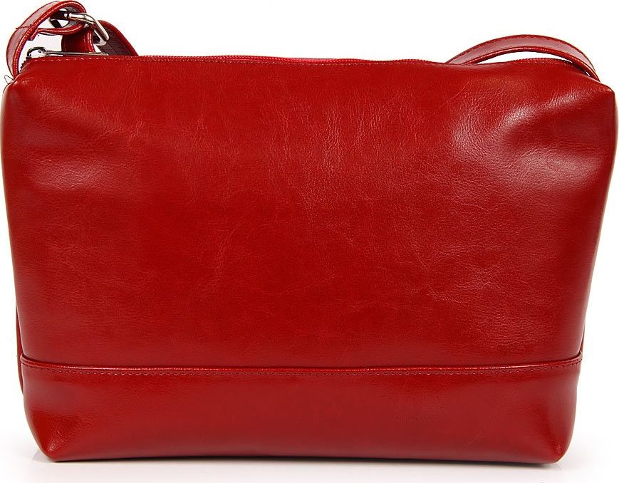 DAN-A Skórzana listonoszka DAN-A T403 czerwona