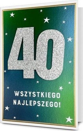 Karnet B6 Urodziny 40