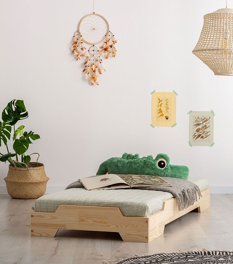 Elior Drewniane łóżko dziecięce Lexin 9X - 21 rozmiarów 100x190cm