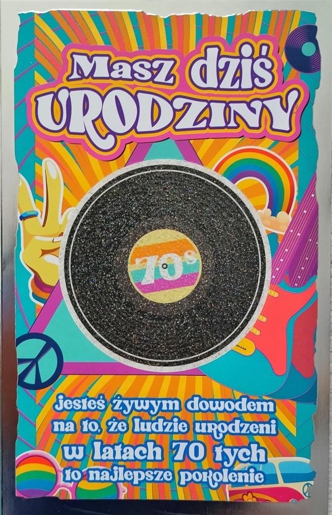 Yeku Karnet Urodziny lata 70. 2K - 042