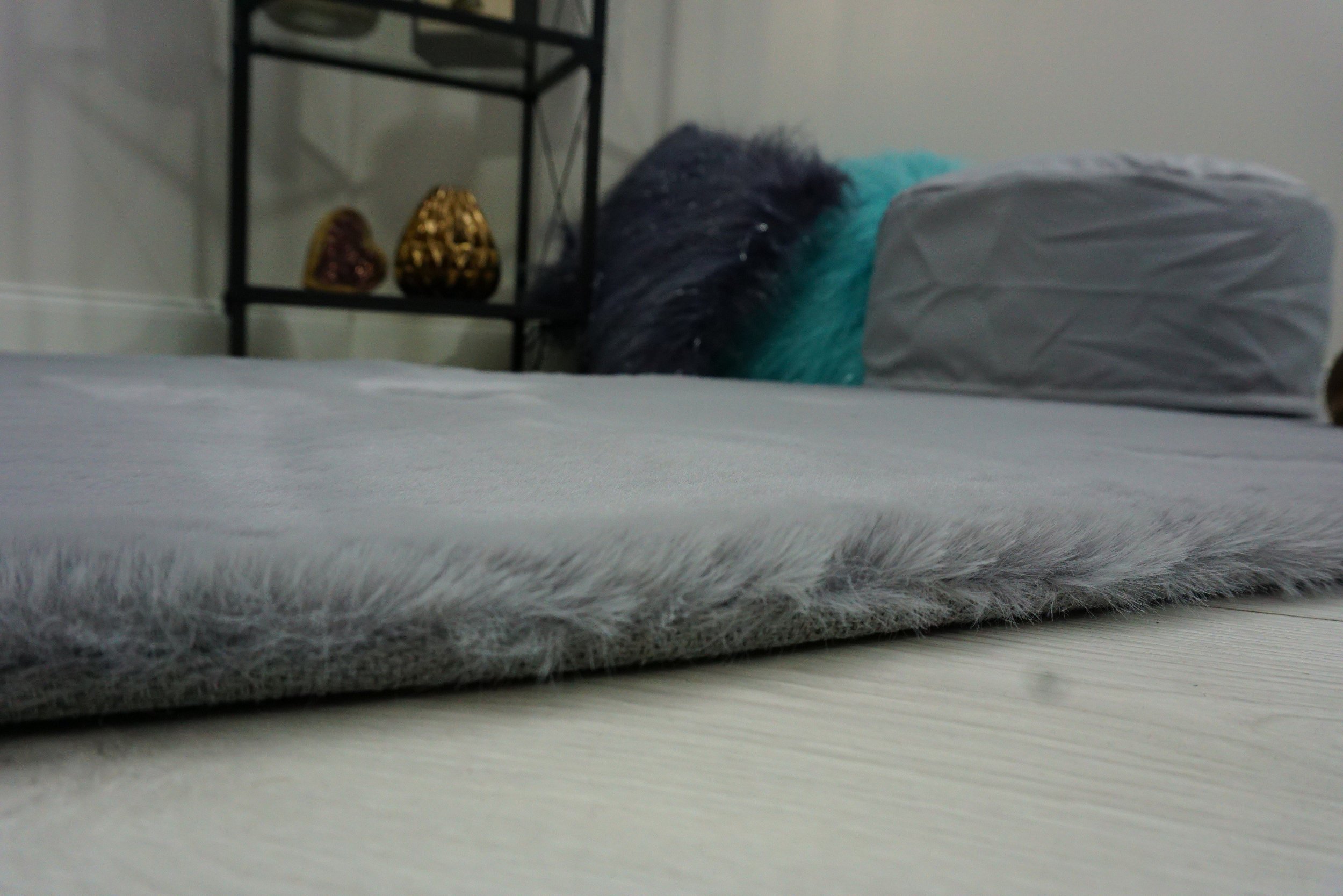 kontrast Dywan futro królika RABBIT Oslo TX 160X230 Biały