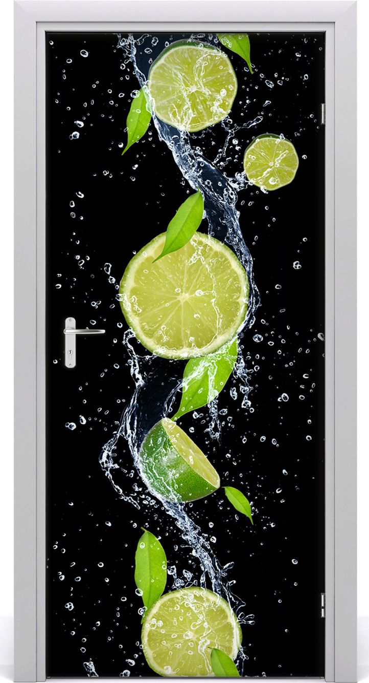 Tulup Fototapeta samoprzylepna na drzwi 95 x 205 cm Limonka