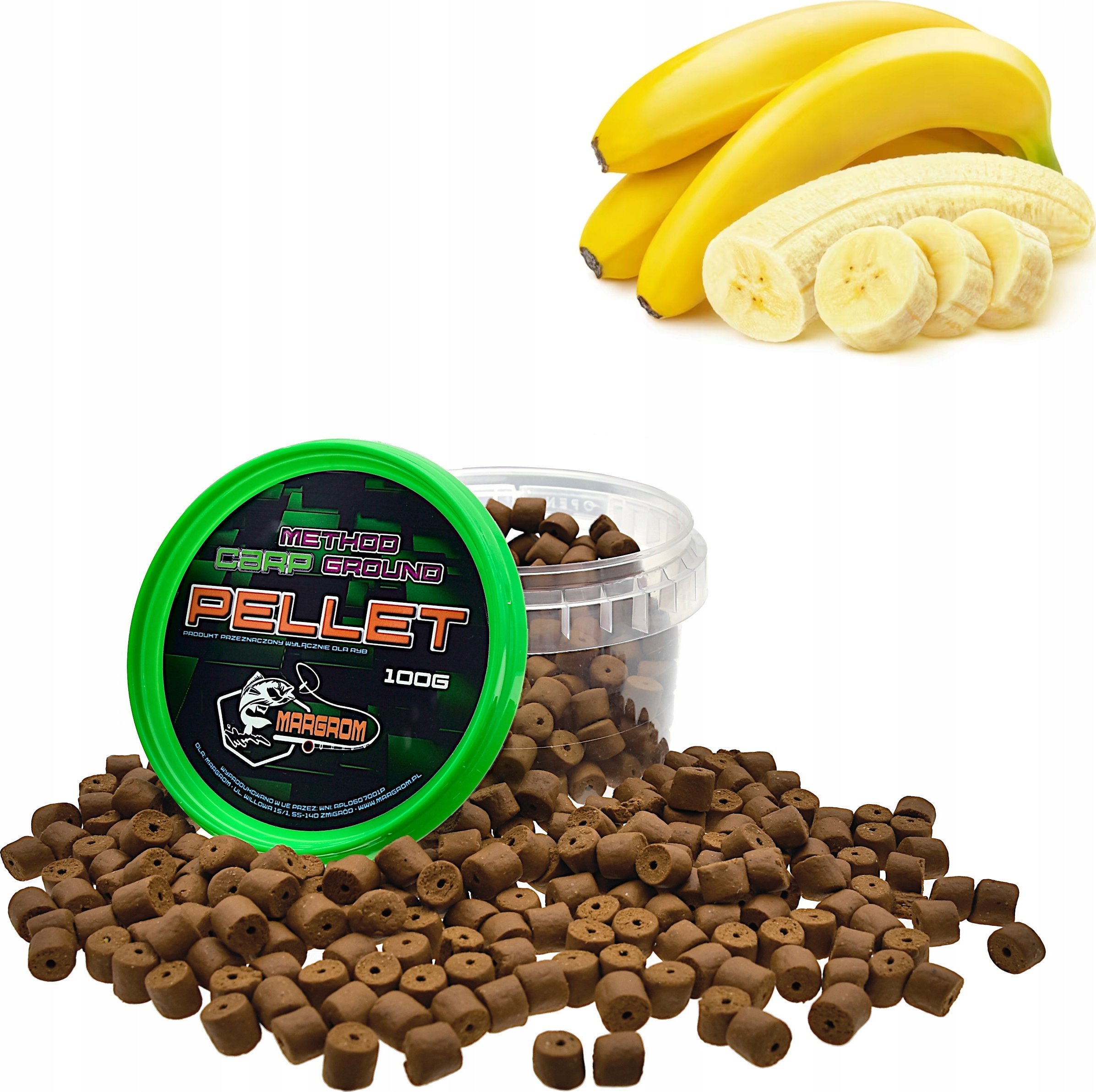 Margrom PELLET HACZYKOWY MARGROM 8mm 100g Banan