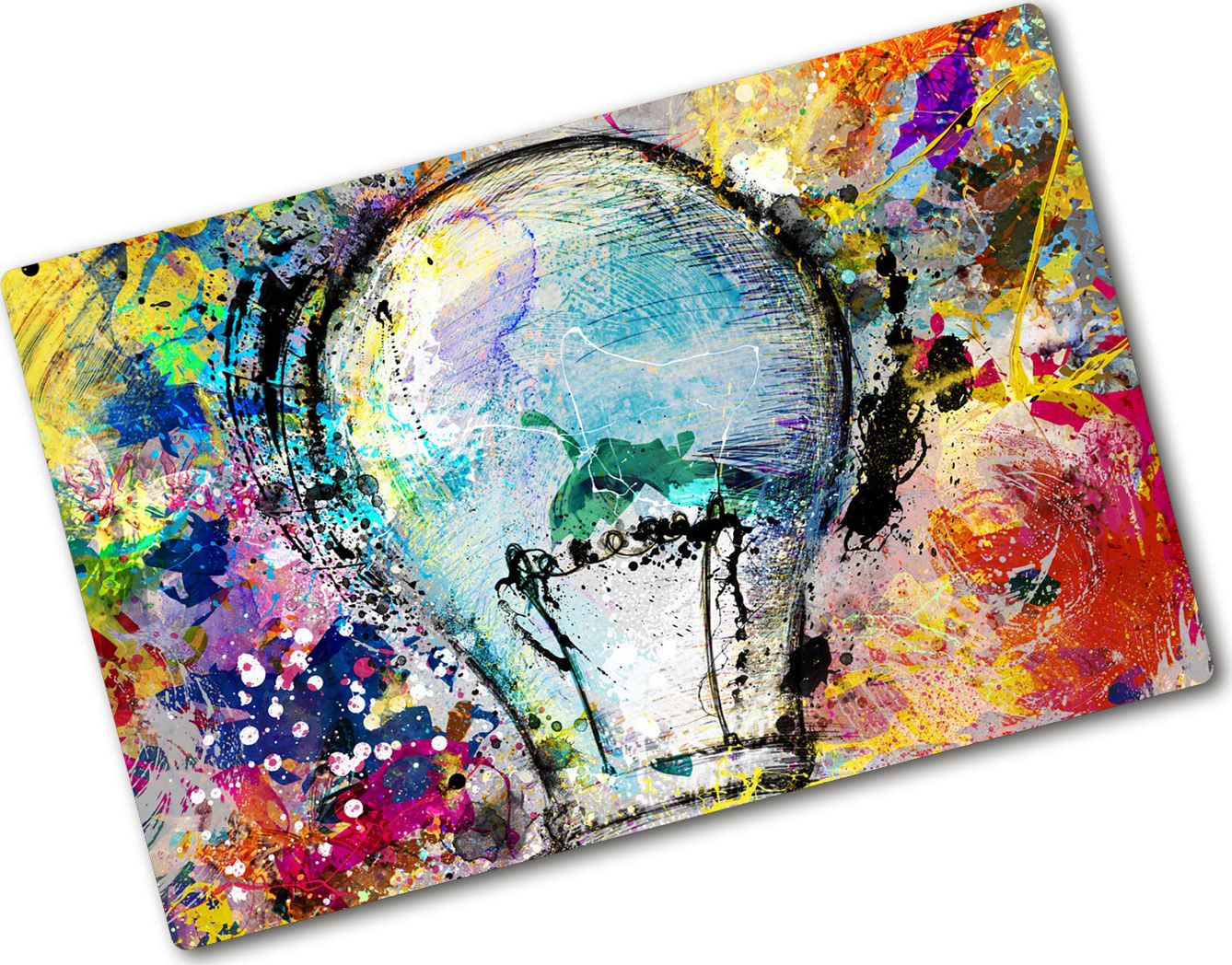 Deska do krojenia Tulup szklana Żarówka 4 80x52cm