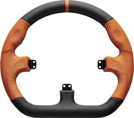 Asetek SimSports GT Obręcz - Zamknięte D, Czarno -pomarańczowe