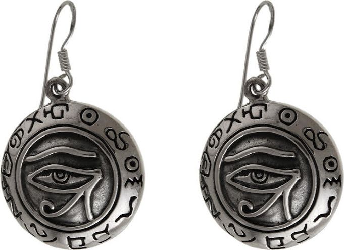 Lovrin Srebrne kolczyki 925 oko Horusa 8,4g