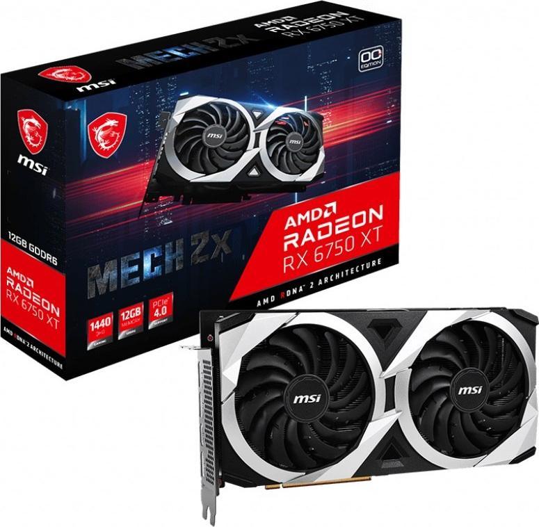 Karta graficzna MSI Radeon RX 6750 XT Mech 2X OC 12GB GDDR6