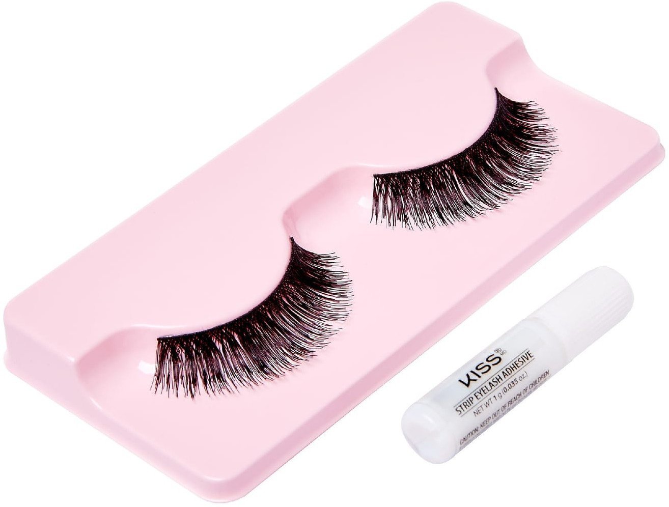 KISS Sztuczne Rzęsy Natural Lashes - Amorous 1 para + klej 1g
