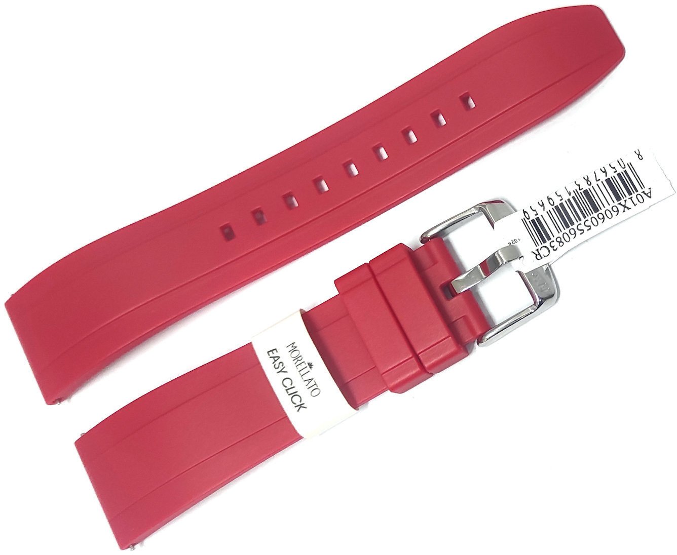 Gumowy pasek do zegarka 20 mm Morellato A01X6060556083CR20 czerwony .