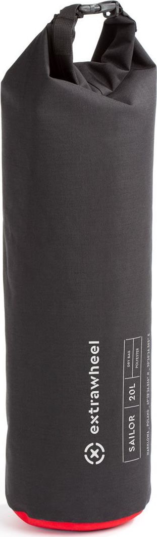 Extrawheel Worek wodoszczelny Extrawheel Sailor black/red 15 L Polyester