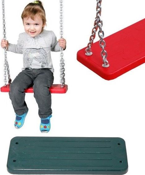 Huśtawka Just Fun Siedzisko z metalowym wkładem na łańcuchu (ocynk) ZIELONE