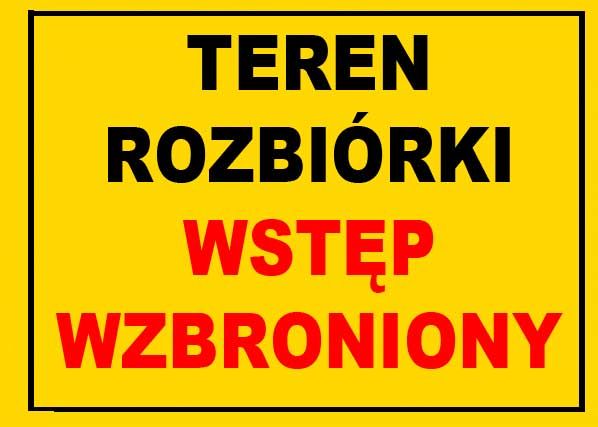 Mój dom Bto-39 - Znak - Teren Rozbiórki Wstęp Wzbroniony