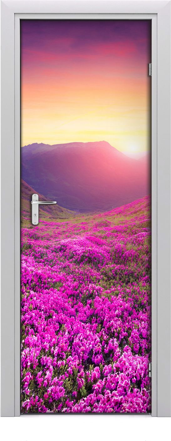 Tulup Fototapeta samoprzylepna na drzwi 75 x 205 cm Mountain Rhododendron