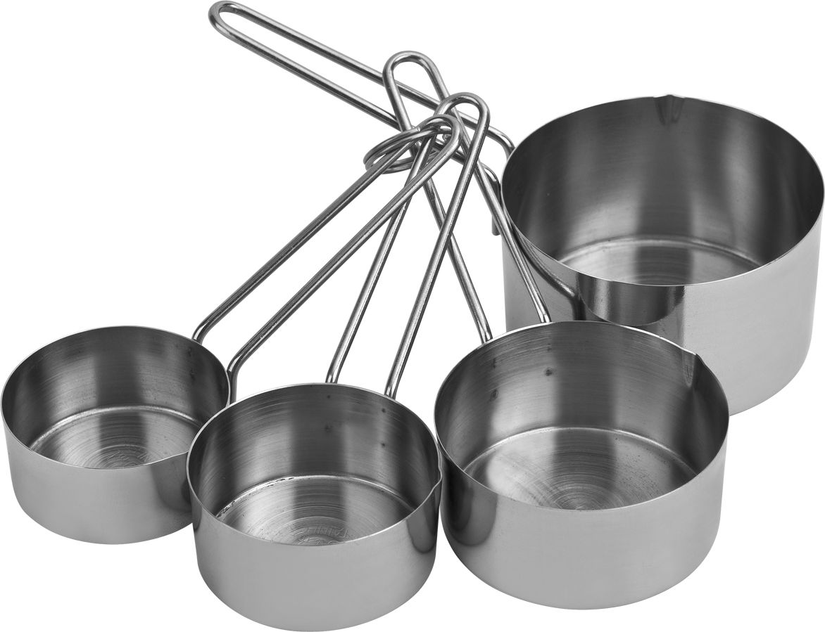 KingHoff Zestaw kubków pomiarowych 60, 80, 125, 250 ml