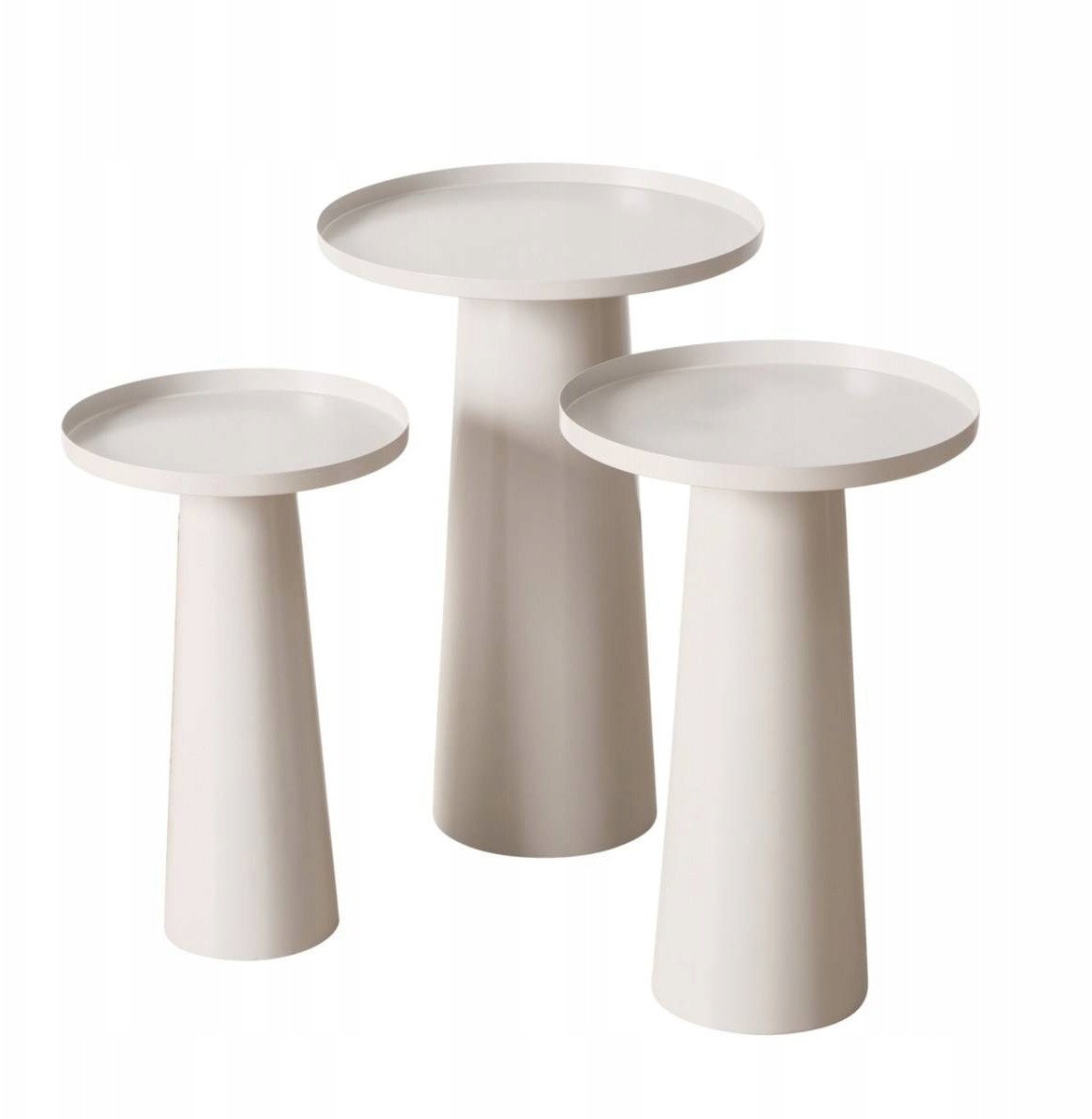 Stoliki kawowe Jacky, okrągłe, 3 sztuki