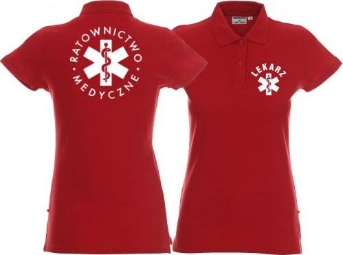 LPP - Promostars Koszulka Polo damska LEKARZ czerwona