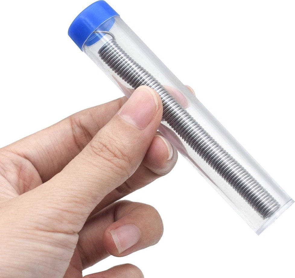 Techrebal Smart Pack#4 Uchwyt montażowy ZD-11E, Cyna 0,8mm 10g, Topnik lutowniczy RMA-223, plecionka 3mm