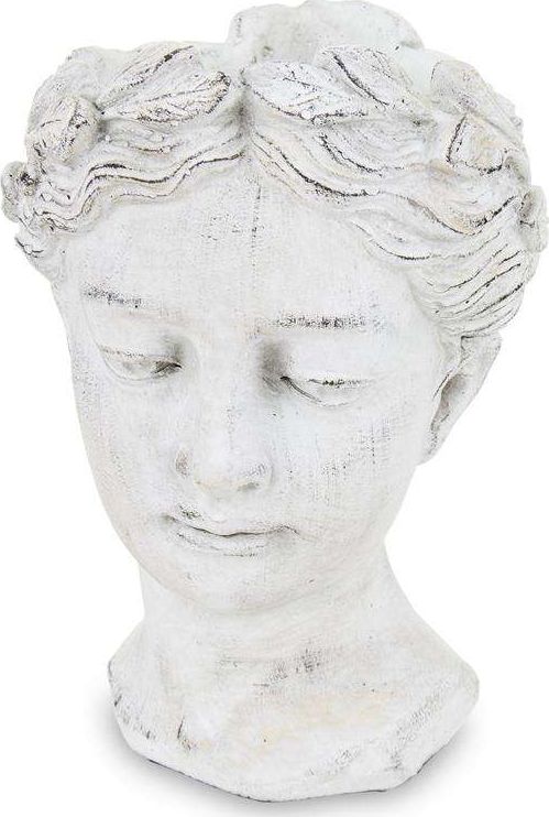 Art-Pol Osłonka wazon antyczna szara ceramika 16,5x12,5x11