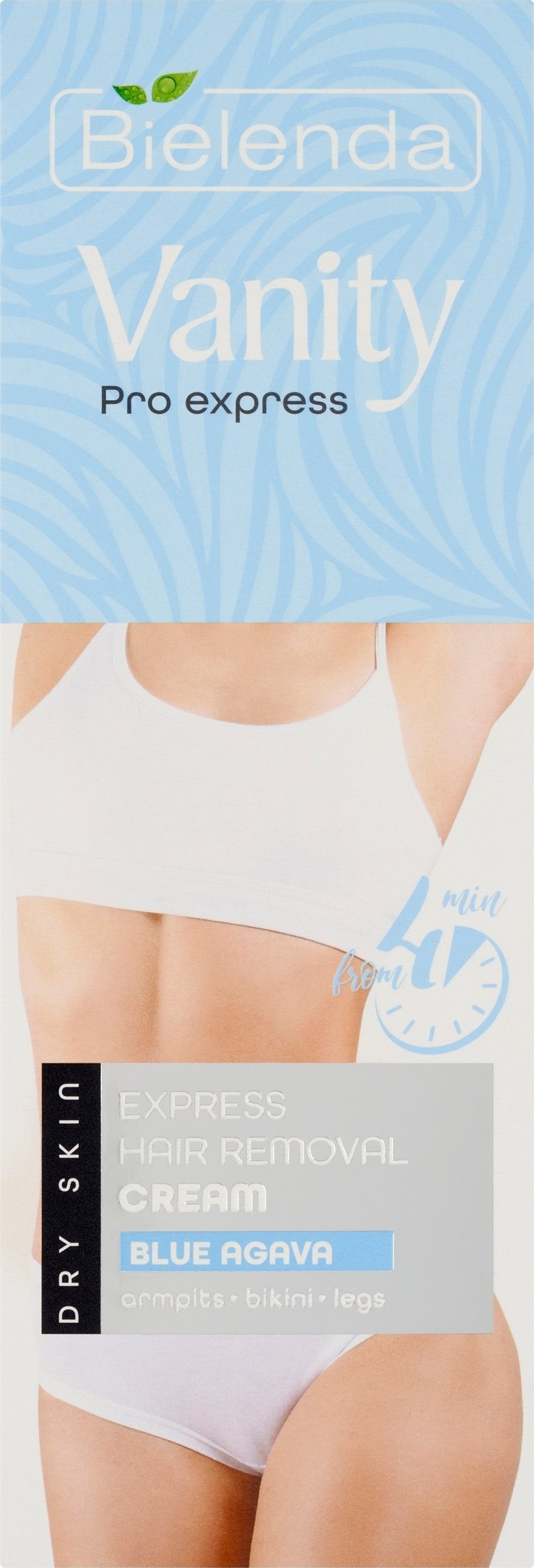 Bielenda Bielenda Vanity Pro Express krem do ekspresowej depilacji skóry suchej Blue Agava 75ml -SM