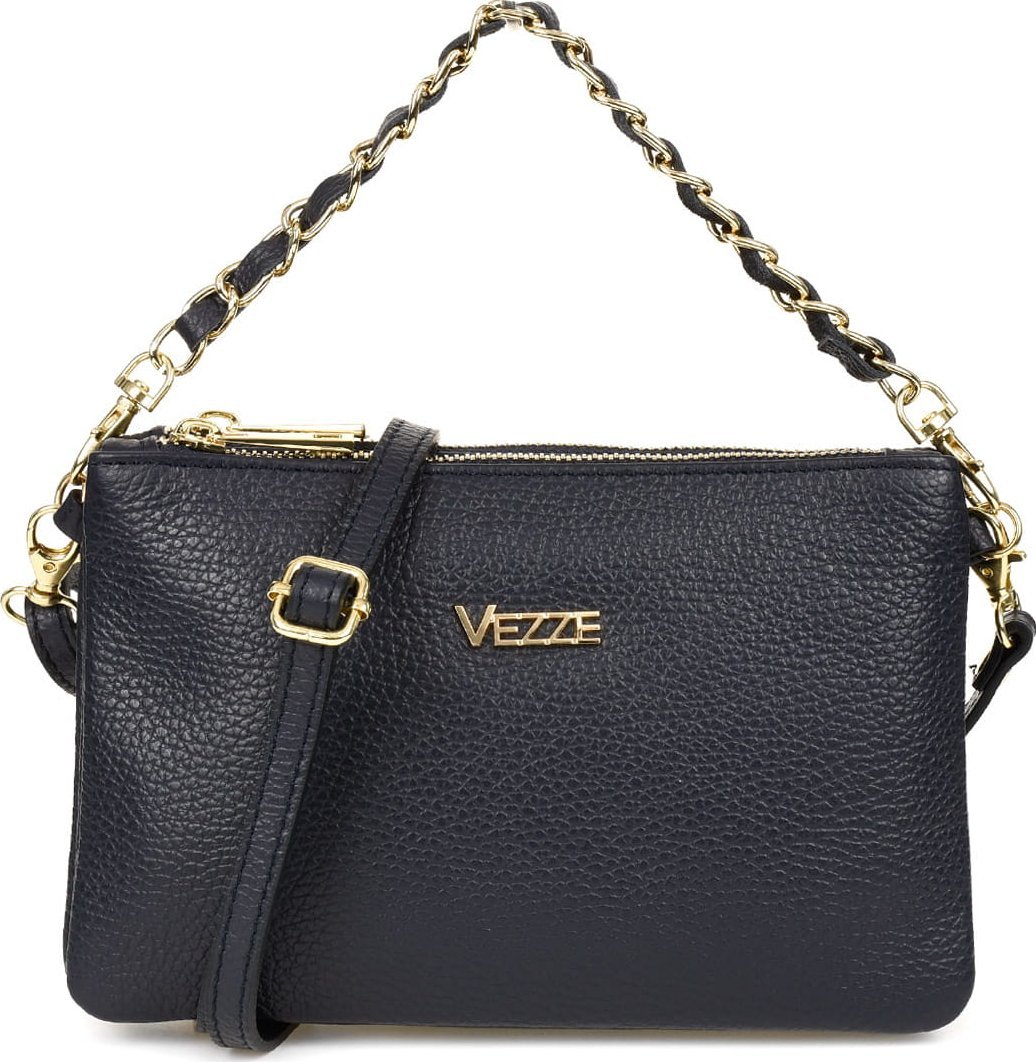 Vezze Torebka Skórzana Vezze Carta Granatowa